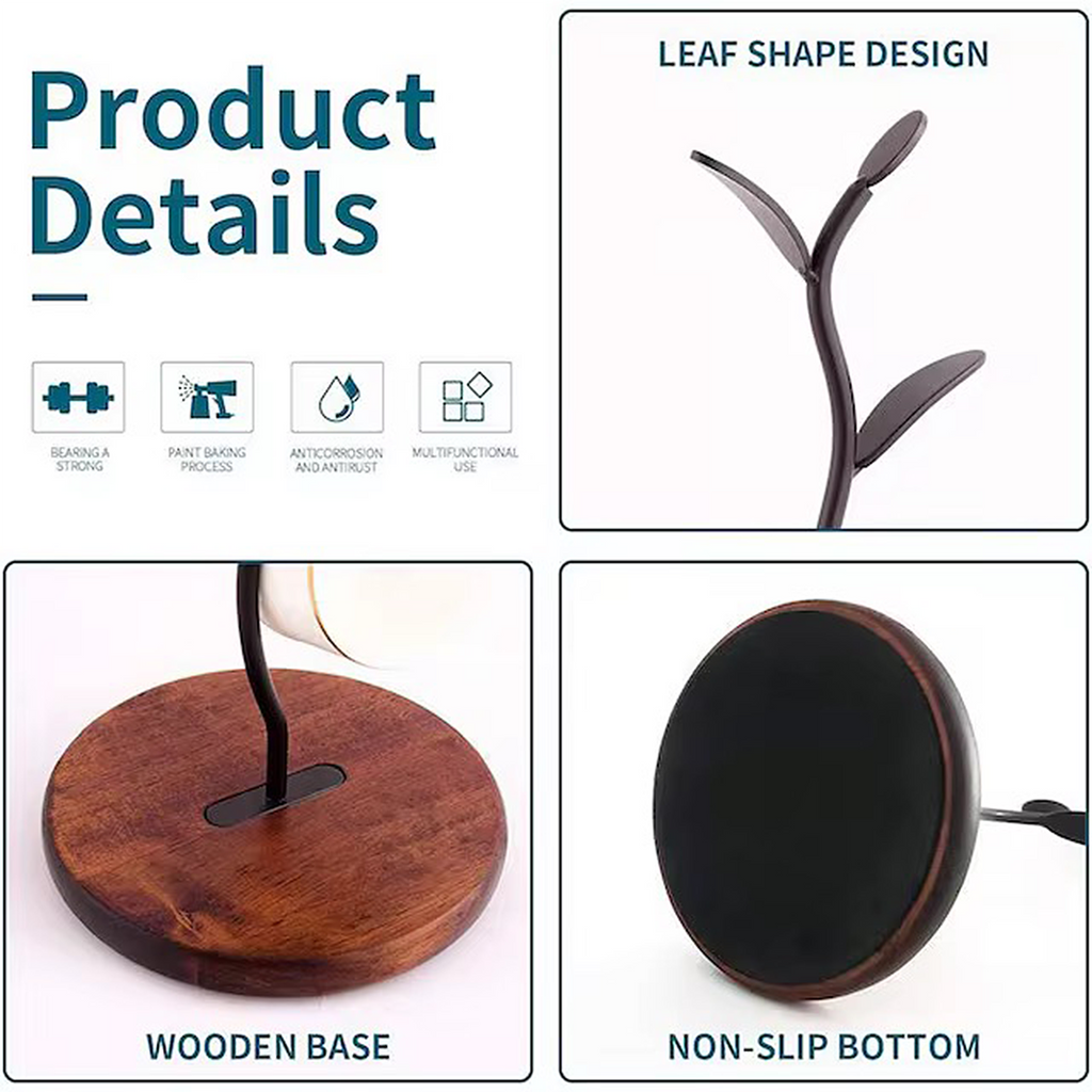 Mug Holder Leaf shaped Hook