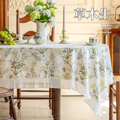 Pearl Yarn Tablecloth