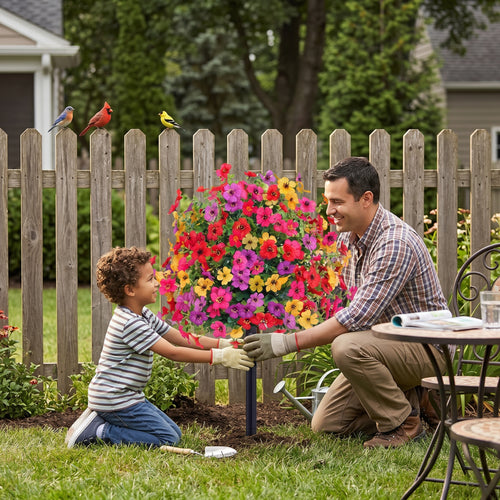 Artificial Flower Stake Outdoor Decor