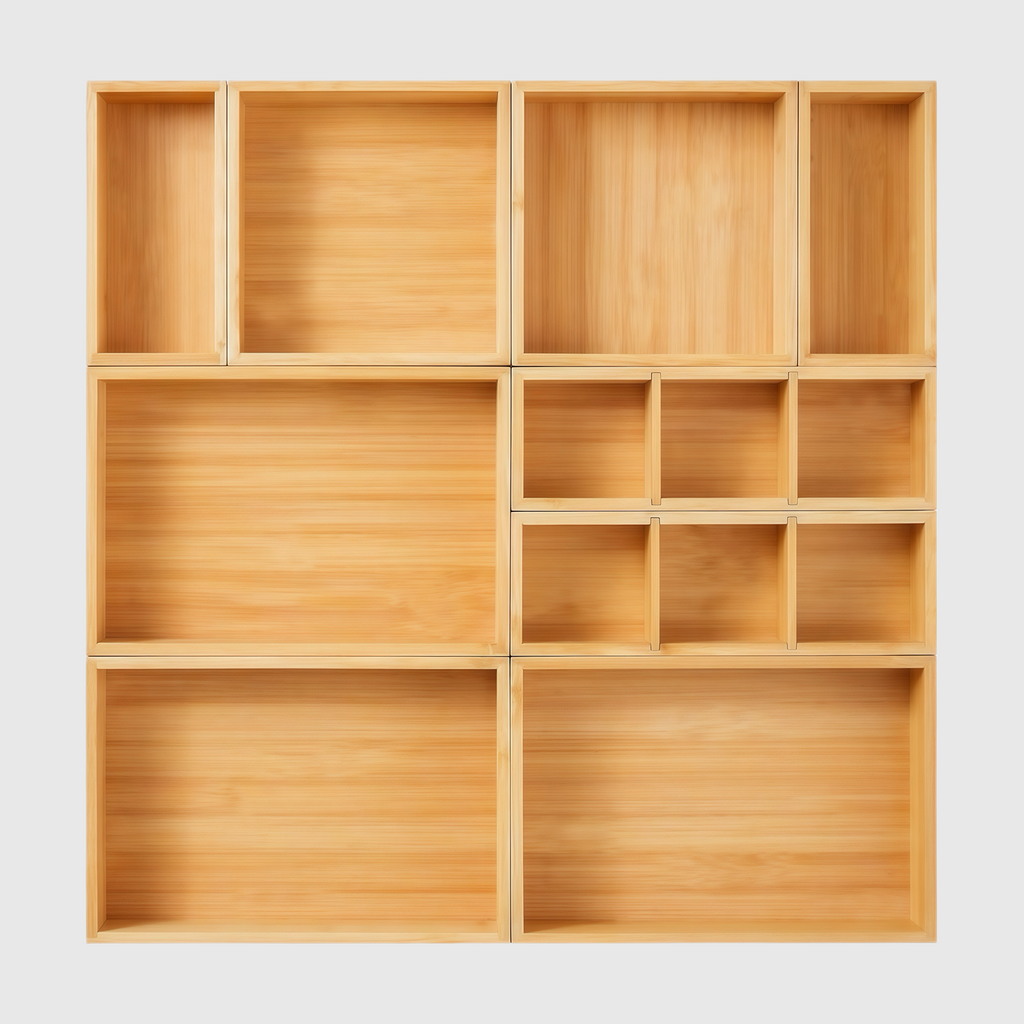Bamboo Organizer Boxes