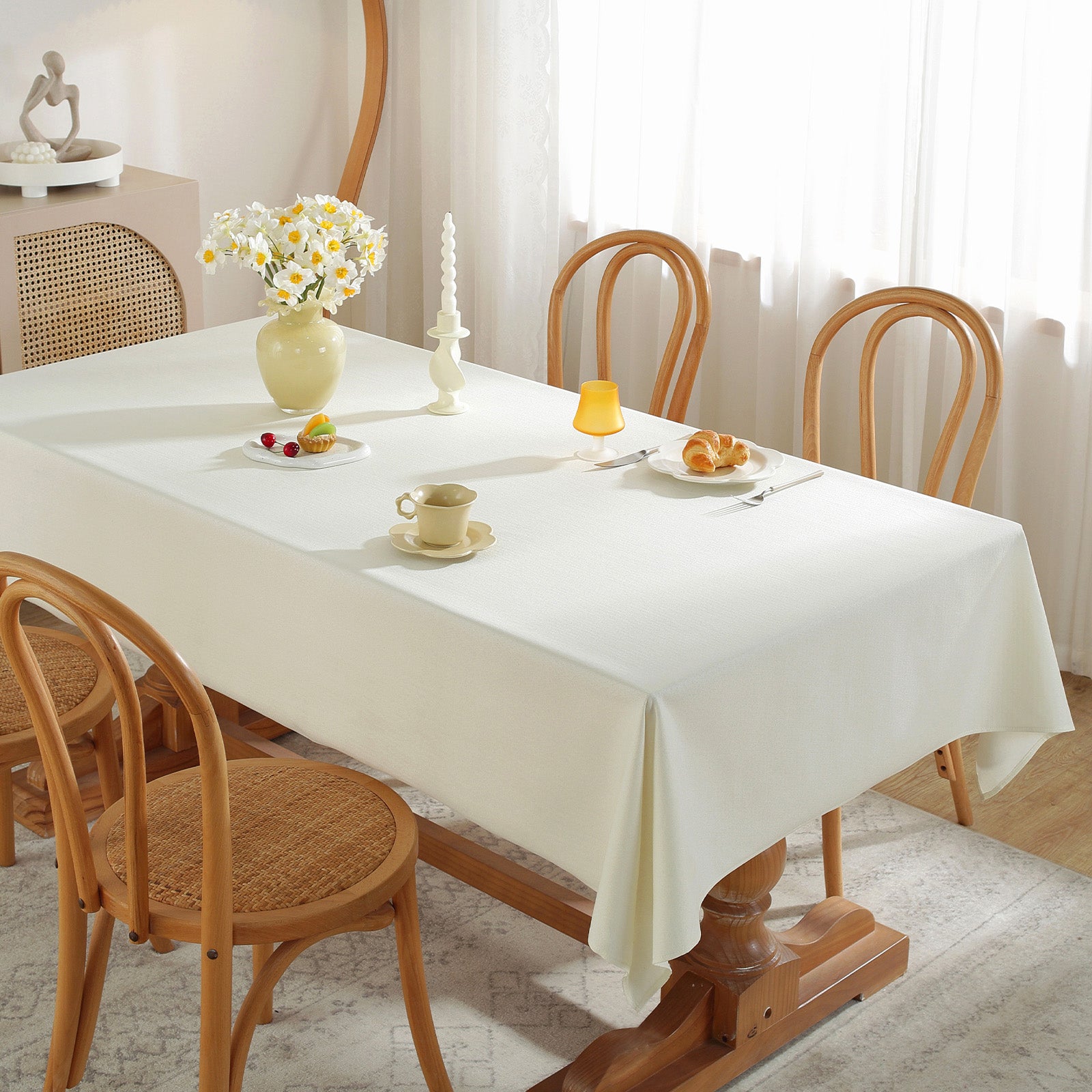 Cotton-linen Style Tablecloth