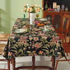 Linen-Like Jacquard Tablecloth