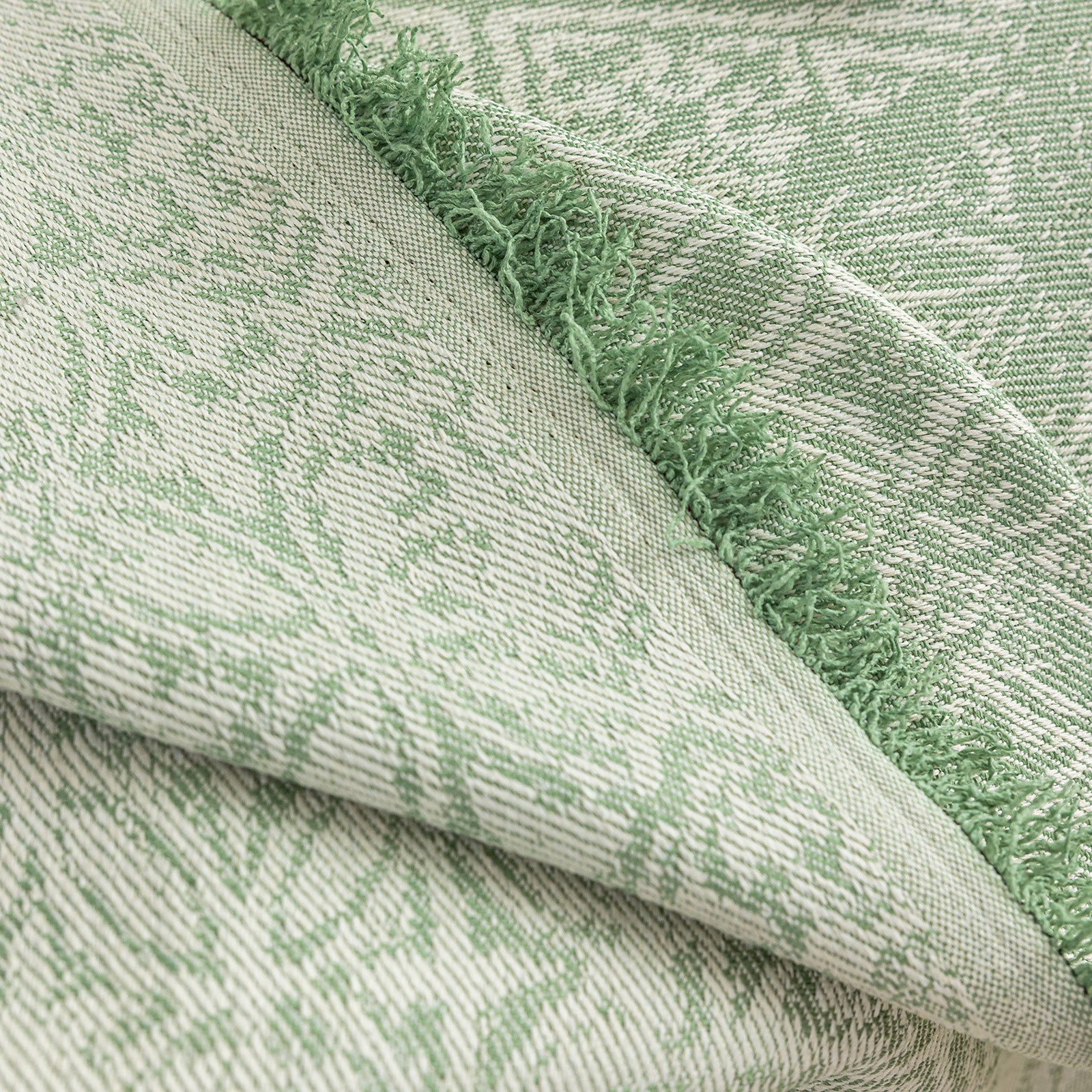 Anti Cat Scratch Imitation Cotton and Linen Sofa Towel - Green