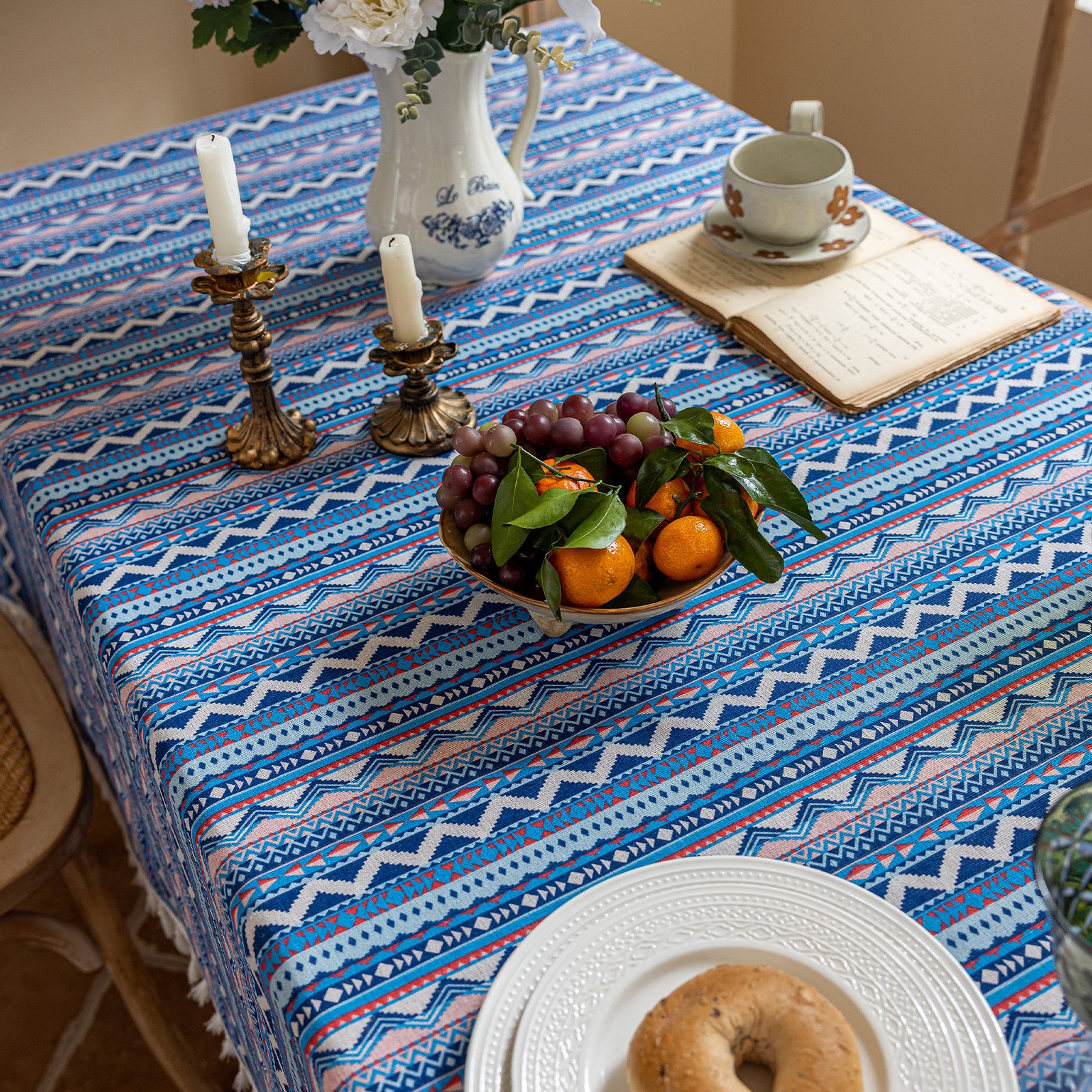 Ethnic Style Tablecloth - Two Colors Available