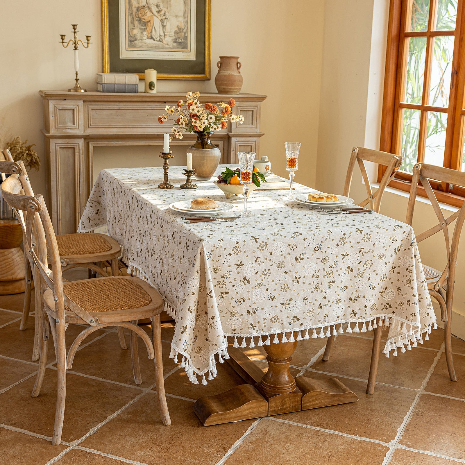 Kapok Flower Pattern Tablecloth