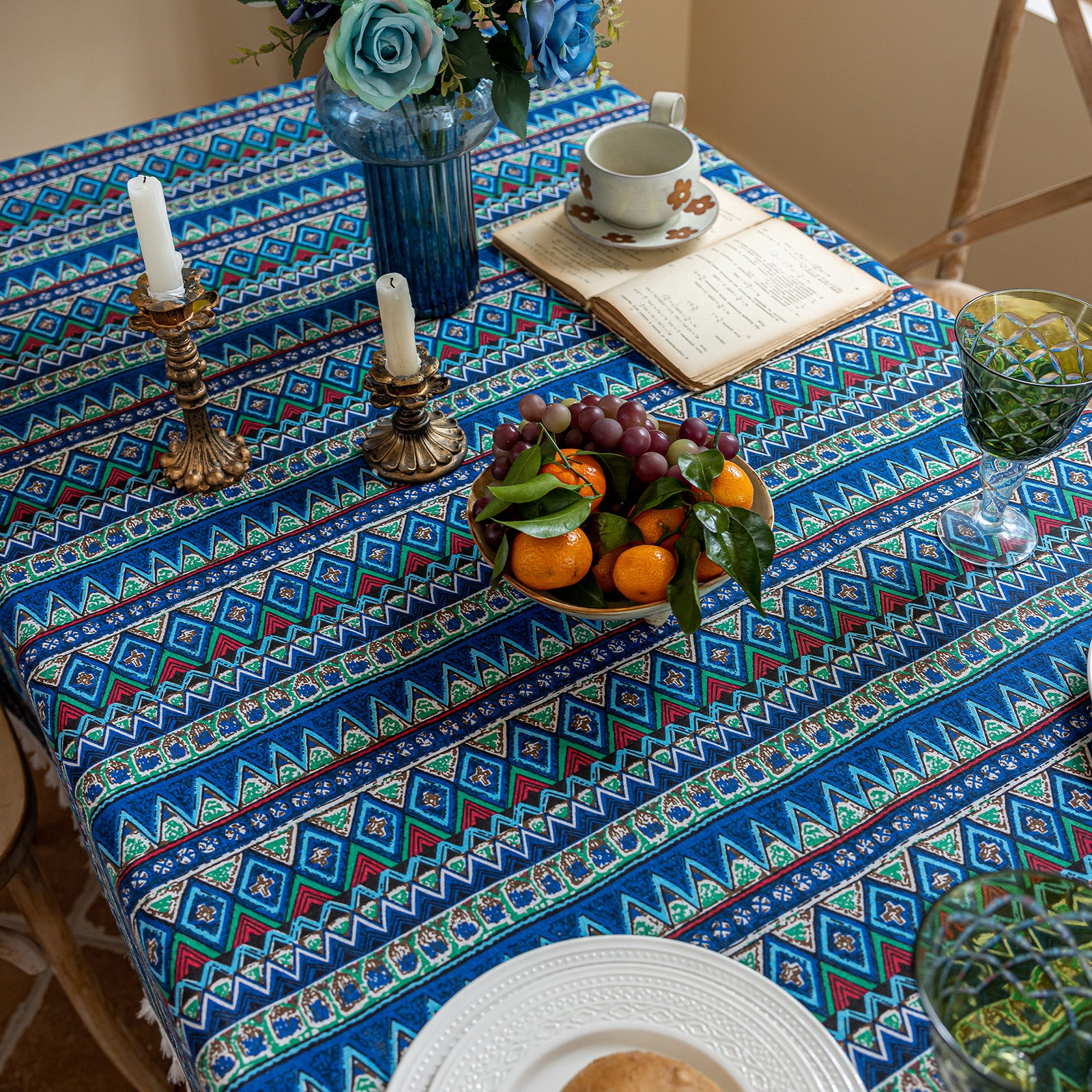 Ethnic Style Tablecloth - Two Colors Available