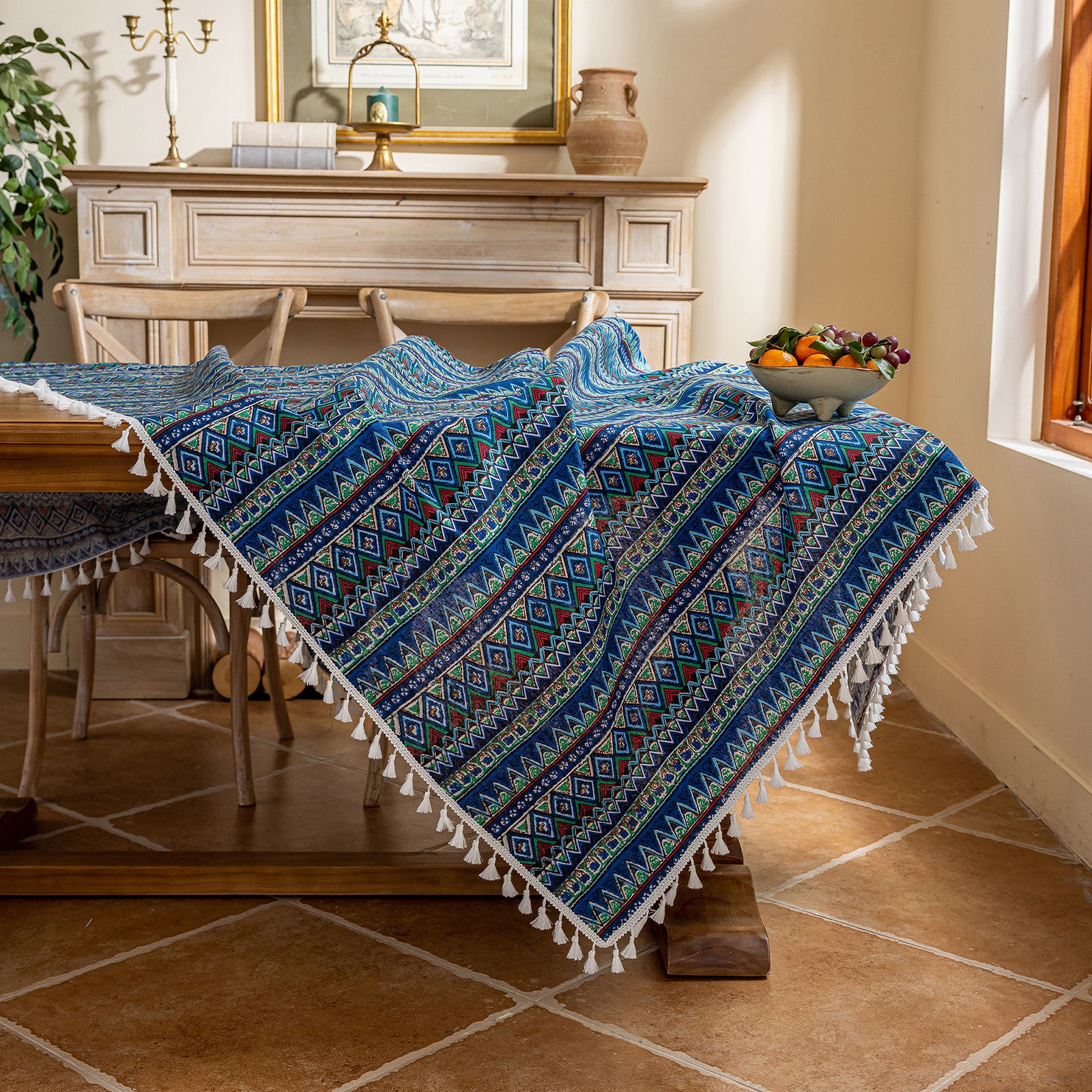 Ethnic Style Tablecloth - Two Colors Available
