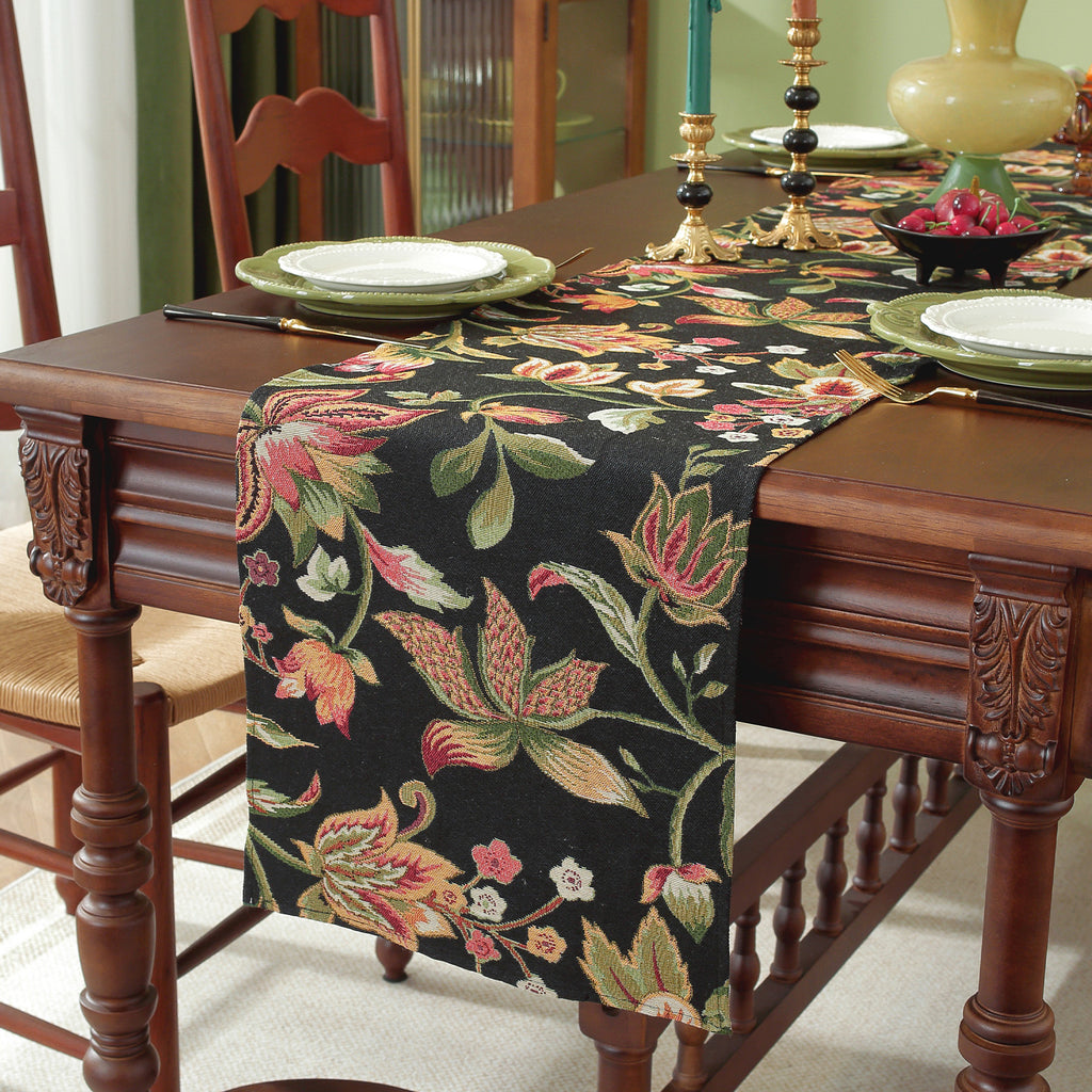 Linen-Like Jacquard Table Runner