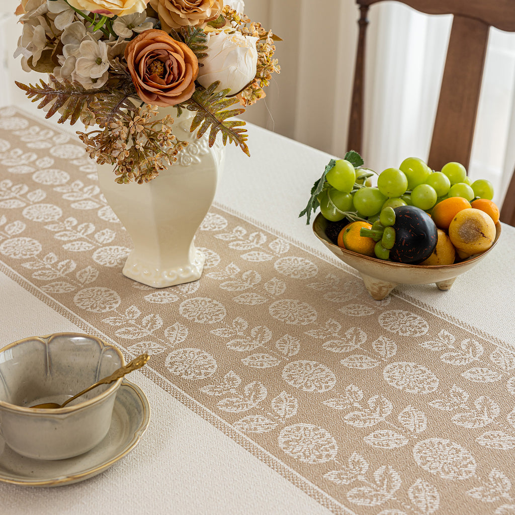 Waterproof Oil Proof Tablecloth, Thickened Linen Look Placemat for Dining Table, Modern Simple Anti-Fade Washable Kitchen Mat