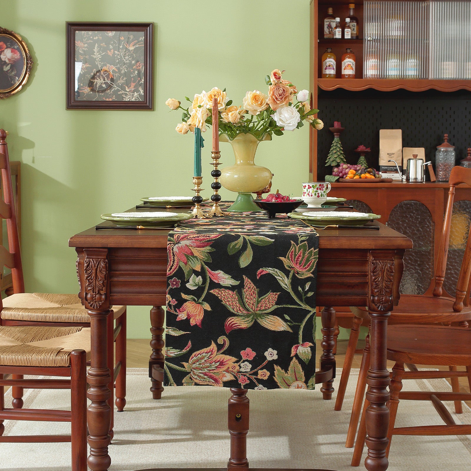 Linen-Like Jacquard Table Runner