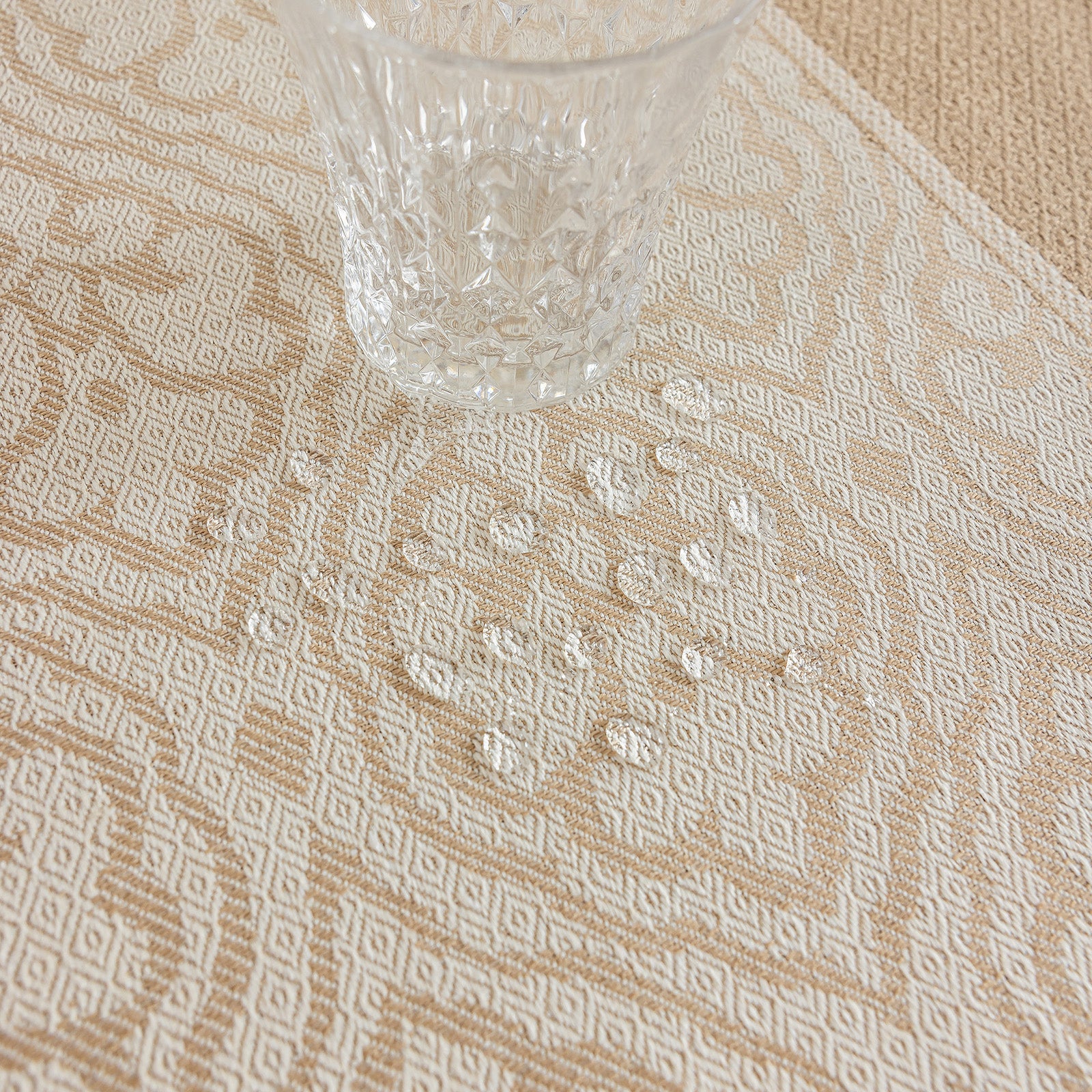 Oil Proof Waterproof Tablecloth, Thick Linen Feel Table Cover, Modern Simple Stain Resistant Kitchen Table Mat for Dining & Coffee Table