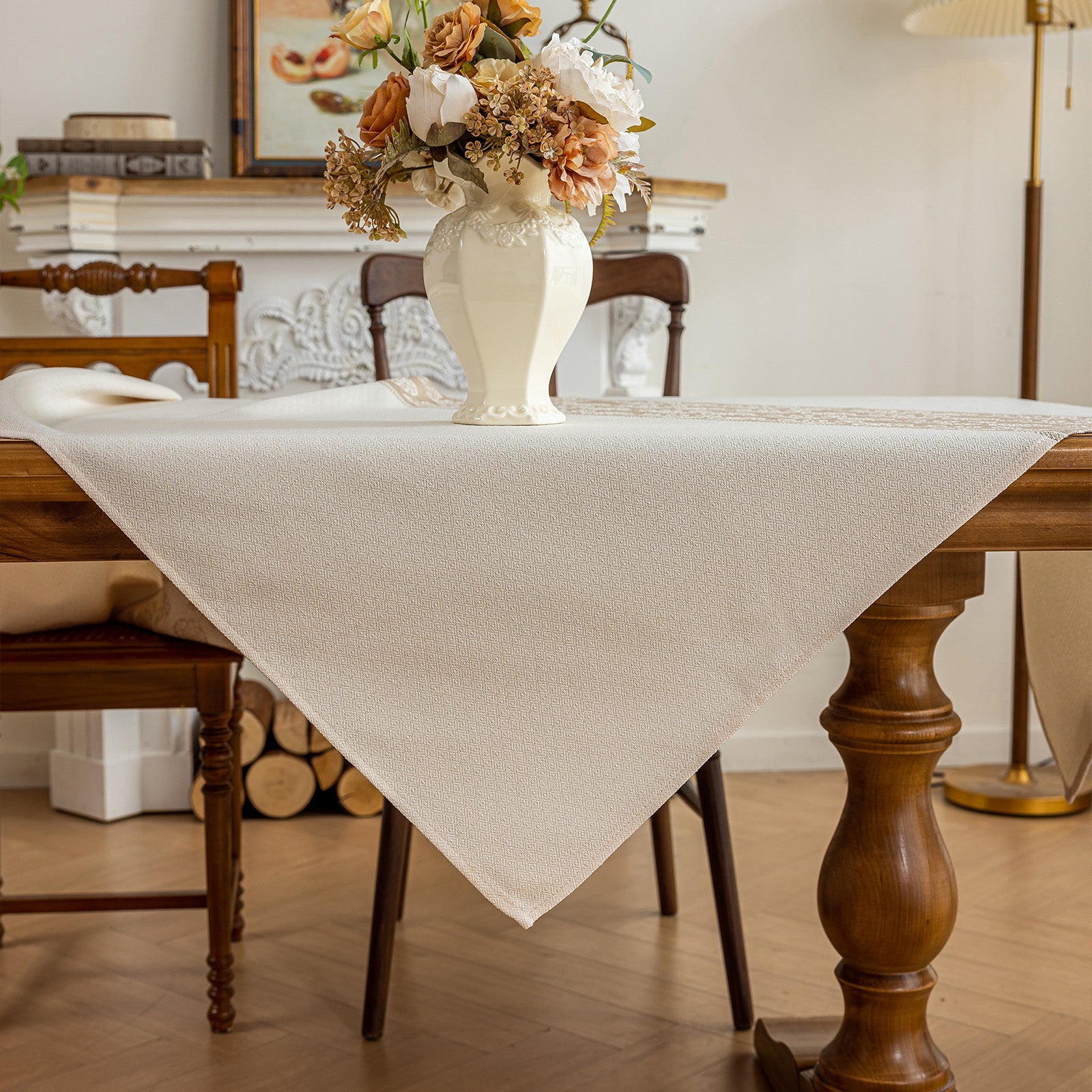 Waterproof Oil Proof Tablecloth, Thickened Linen Look Placemat for Dining Table, Modern Simple Anti-Fade Washable Kitchen Mat