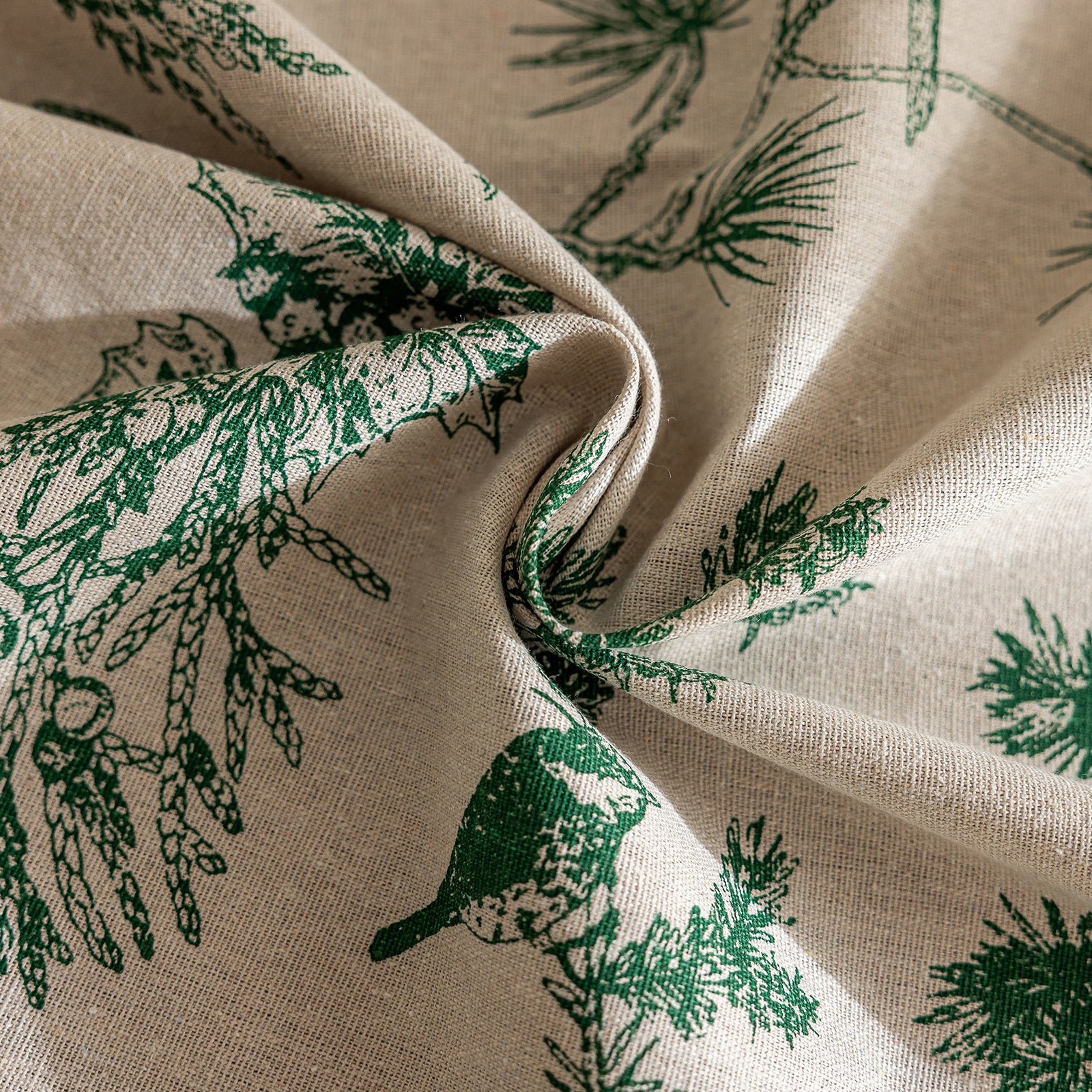 Green Pinecone Tablecloth