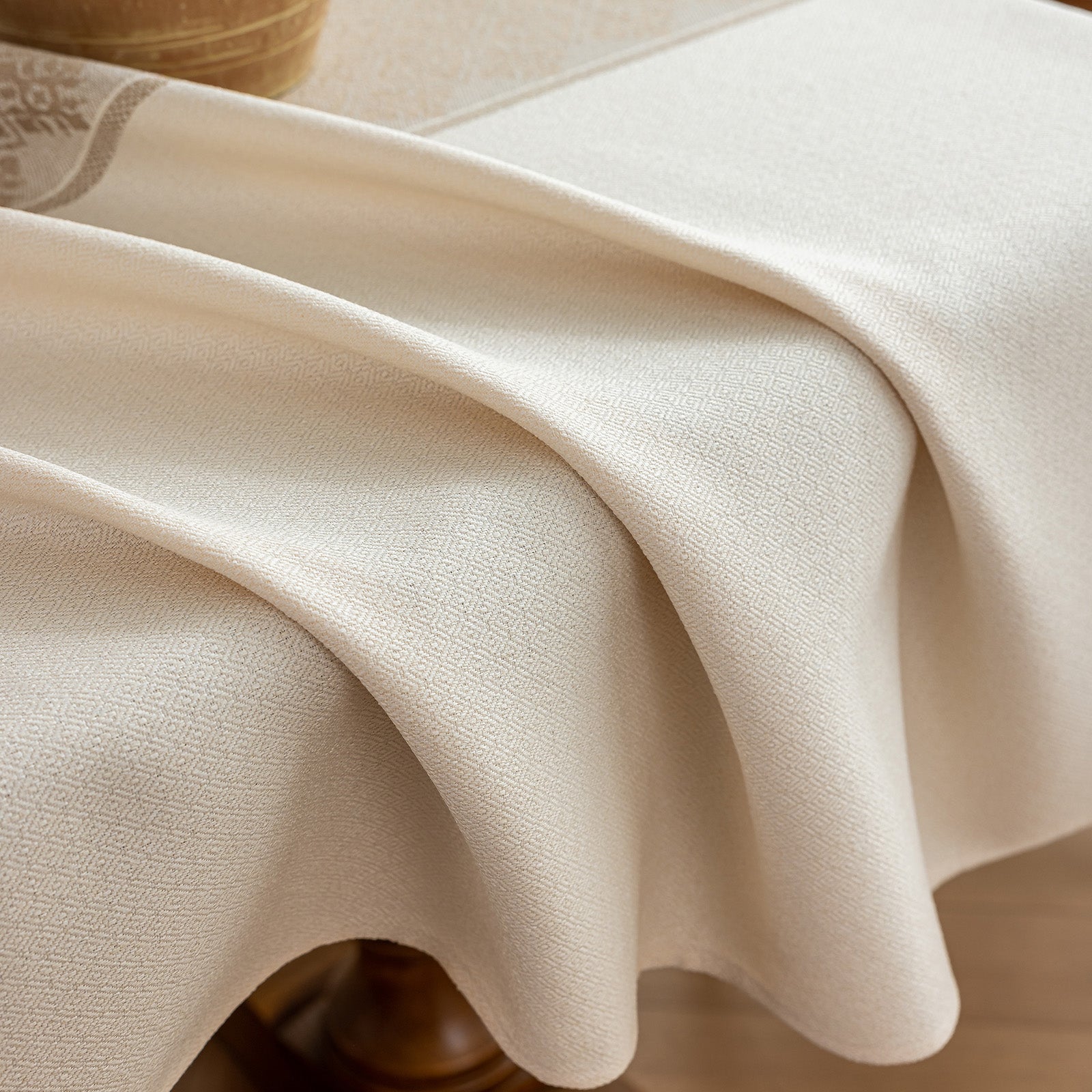 Waterproof Oil Proof Tablecloth, Thickened Linen Look Placemat for Dining Table, Modern Simple Anti-Fade Washable Kitchen Mat