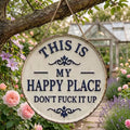 Happy Place – Vintage Statement Metal Sign